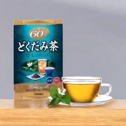 Trà diếp cá Orihiro túi lọc giúp thanh nhiệt giải độc nhuận tràng giảm triệu chứng táo bón 60 túi x 3g