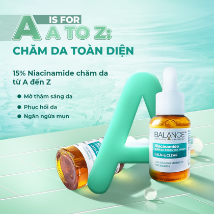 Serum Balance Active Formula Ngừa Mụn Mờ Thâm 30ml Niacinamide 15%
