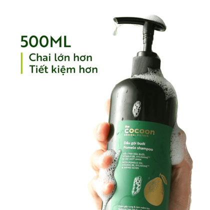 Dầu gội bưởi không sulfate 500ml Giải pháp giảm gãy rụng và làm mềm mái tóc