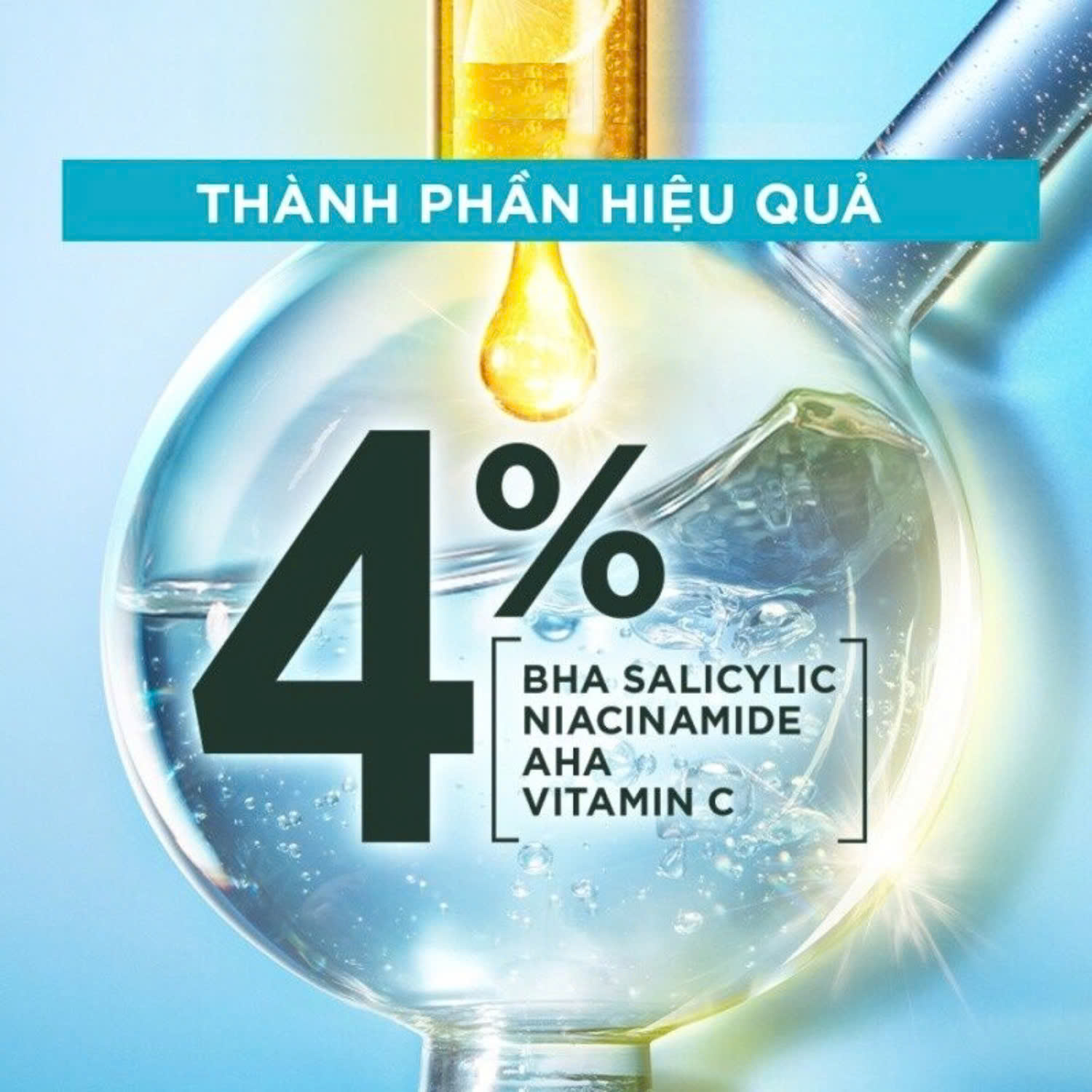 Serum Garnier Skin giảm mụn mờ nám