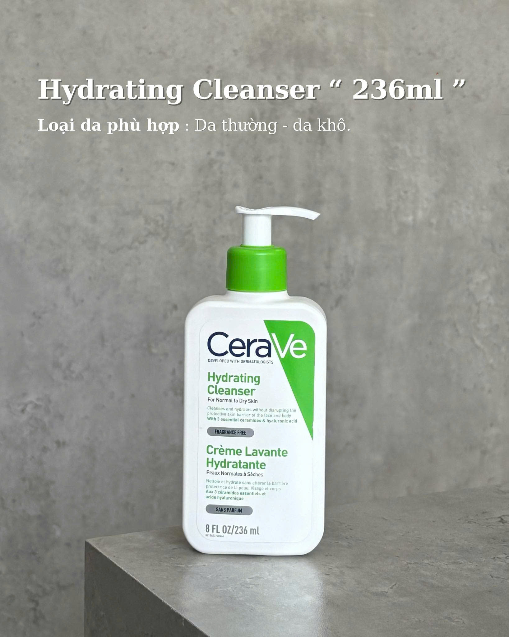 sữa rửa mặt CeraVe đều có thể đáp ứng nhu cầu của bạn mà không để lại cảm giác khó chịu trên da