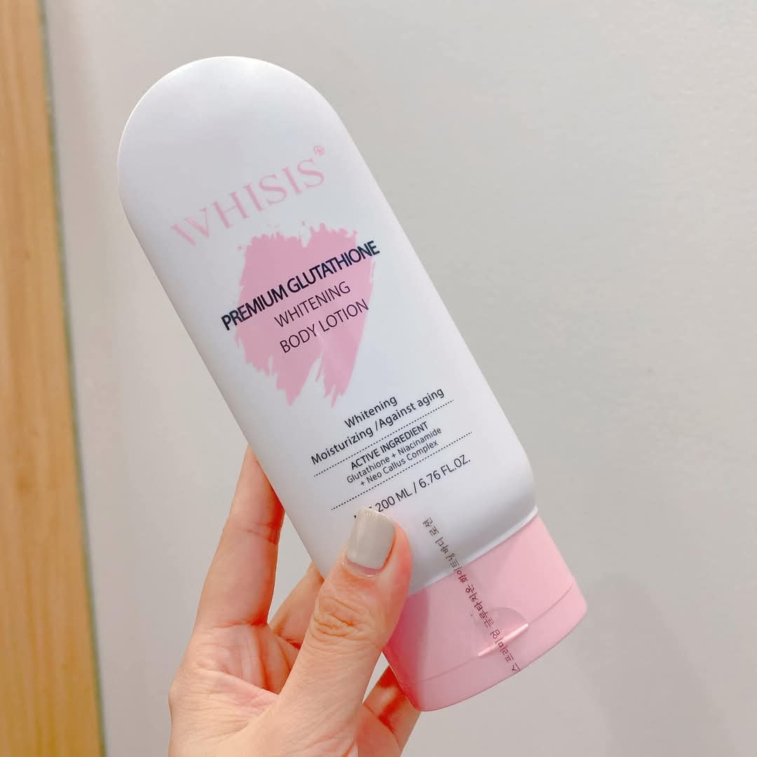 Kem Dưỡng Thể Ban Đêm Kích Trắng Tế Bào Gốc Whisis Premium Glutathione Whitening Body Lotion