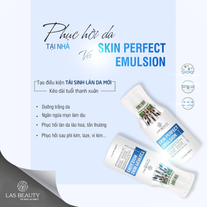 Sữa Dưỡng Rong Nho Nhật Bản Skin Perfect Emulsion  Las Beauty Tái Sinh Phục Hồi Da Chai 50ml