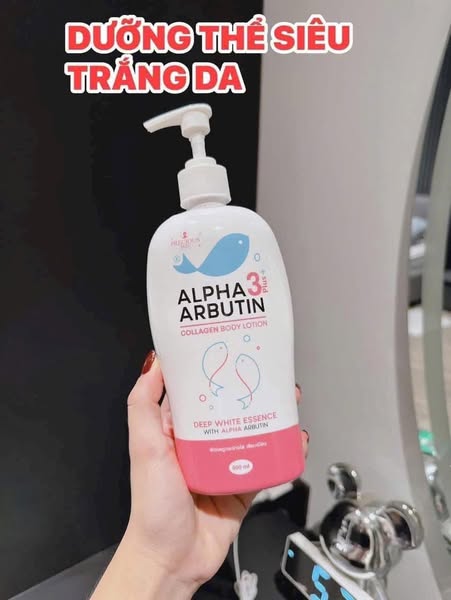 Sữa Dưỡng Thể Alpha Arbutin Collagen Lotion Dưỡng Trắng Da 500ml