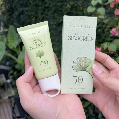 Đột phá mới Kem Chống Nắng Rau Má Sica White Centella