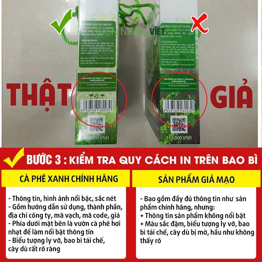 Làm thế nào để phân biệt được Cà Phê Xanh chính hãng