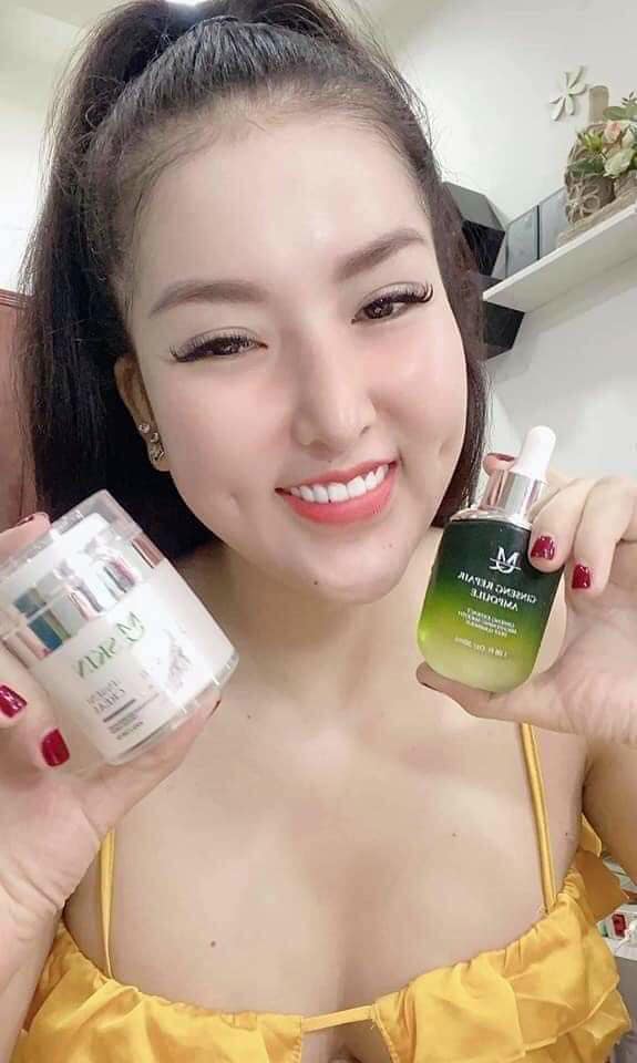 Kem face dưỡng trắng da nhân sâm MQ SKIN