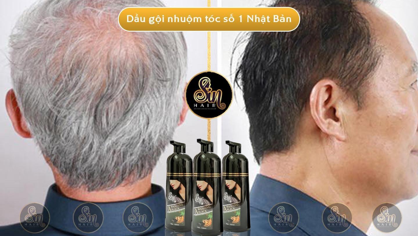 Dầu gội phủ tóc bạc nhân sâm Sin Hair