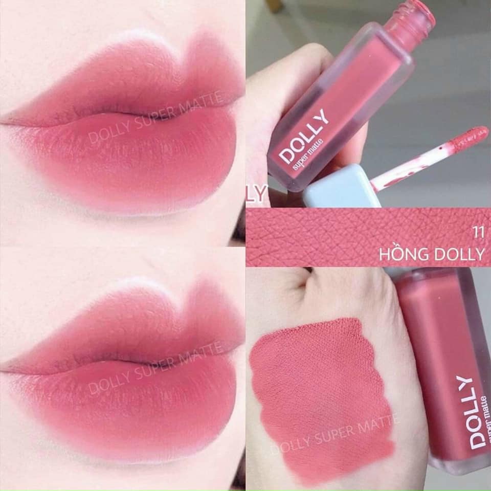 Son Kem Lì Dolly Super Matte chính hãng mua 1 tặng 1