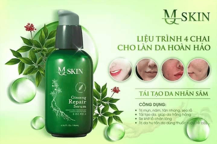 Serum thay da nhân sâm MQ Skin chính hãng