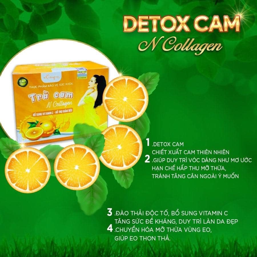 Detox Cam hỗ trợ giảm cân N-Collagen chính hãng