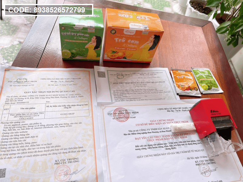Detox Cam hỗ trợ giảm cân N-Collagen chính hãng