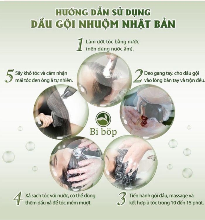 Dầu gội phủ bạc Bi Bop chính hãng