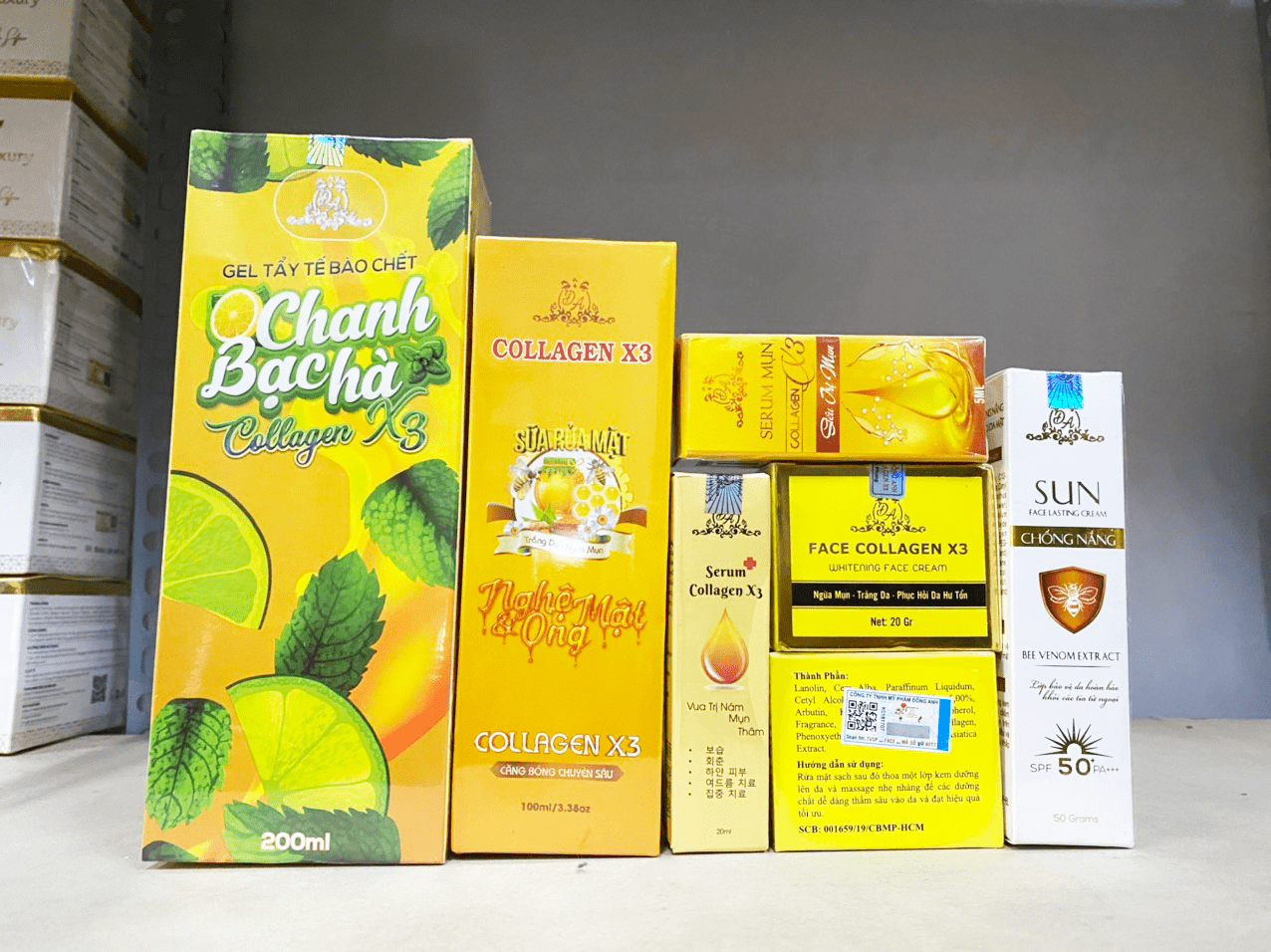 Trọn bộ sản phẩm công ty mỹ phẩm Đông Anh chính hãng