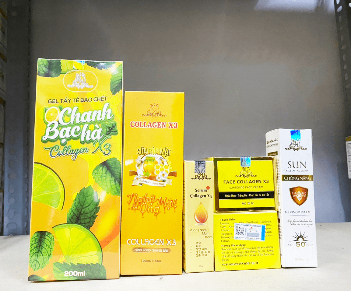 Trọn bộ sản phẩm công ty mỹ phẩm Đông Anh chính hãng