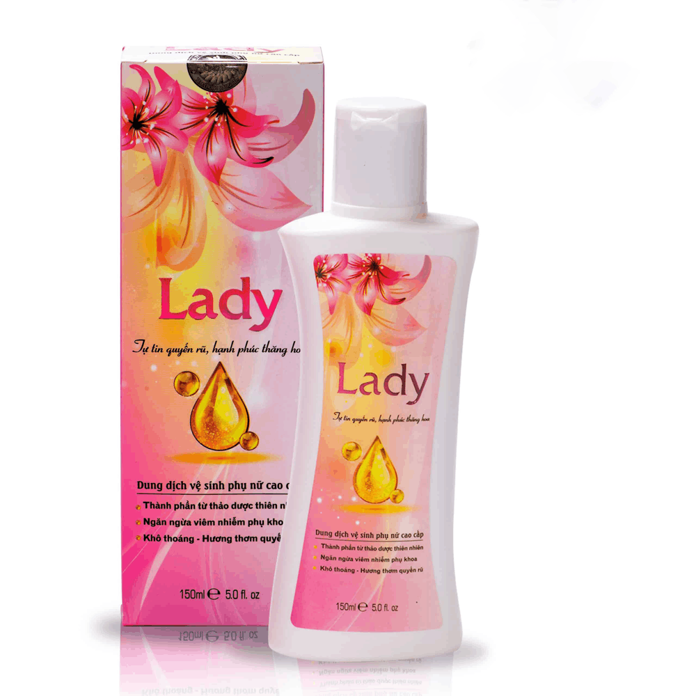 Dung dịch vệ sinh phụ nữ cao cấp Lady công ty Hồng Tâm chính hãng