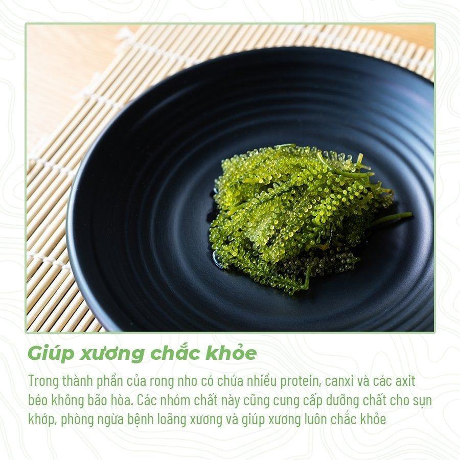 3 tác dụng bất bờ đến từ món quà Rong nho Namiso tặng gia đình