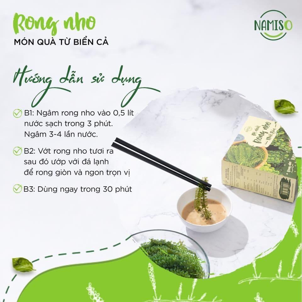 Rong nho Namiso - món ăn phù hợp từ trẻ em đến người già