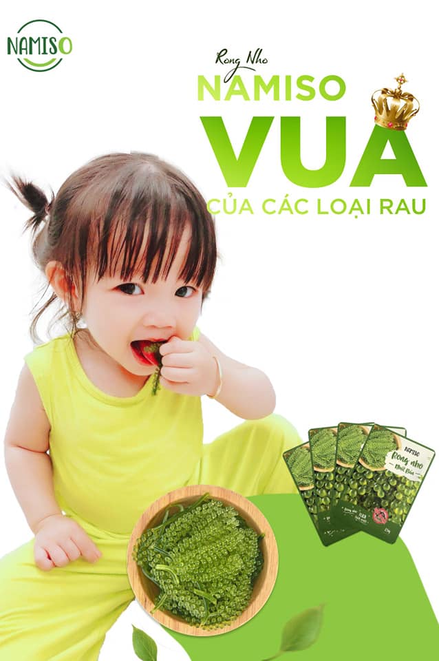 Rong nho Namiso - món ăn phù hợp từ trẻ em đến người già