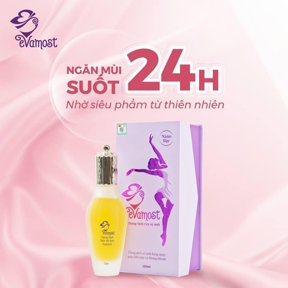 Dung Dịch Vệ Sinh Phụ Nữ Evamost 120ml chính hãng