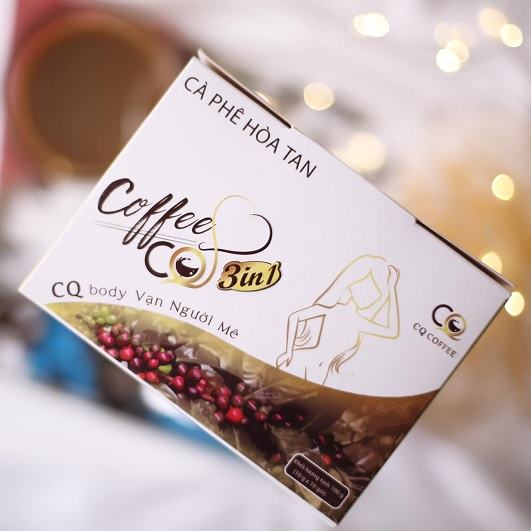 Cafe hòa tan hỗ trợ giảm cân CQ 3in1 công ty Chanel Châu chính hãng