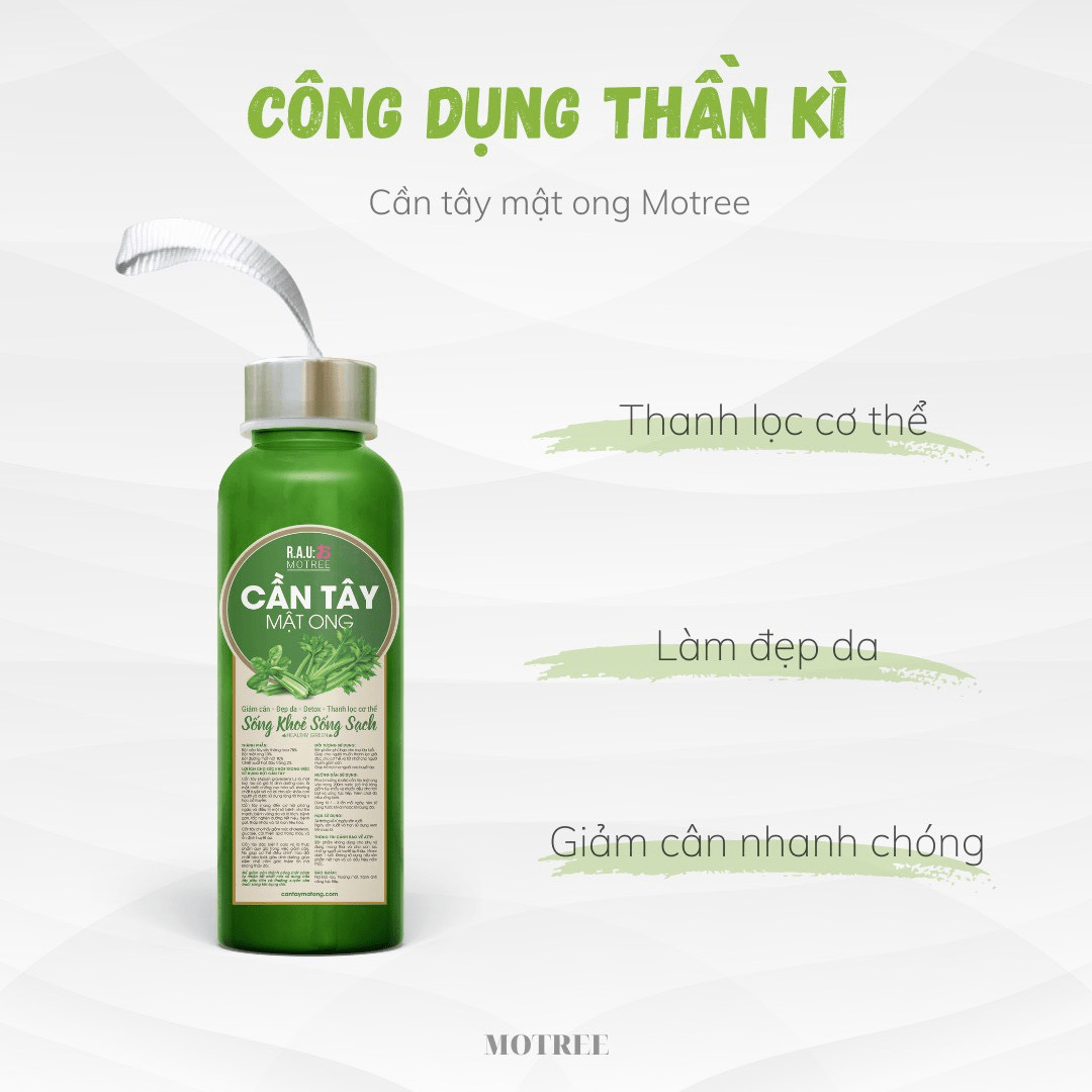 🌿 Detox cơ thể - đẹp da, đẹp dáng với cần tây mật ong motree