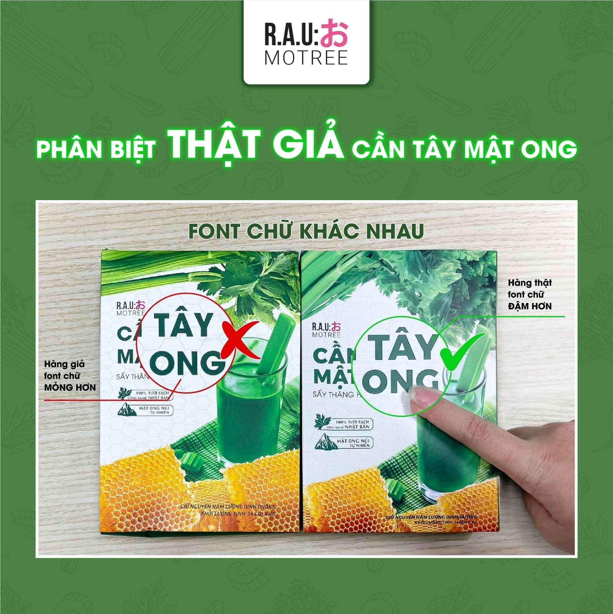 Phân biệt hàng thật giả cần tây mật ong