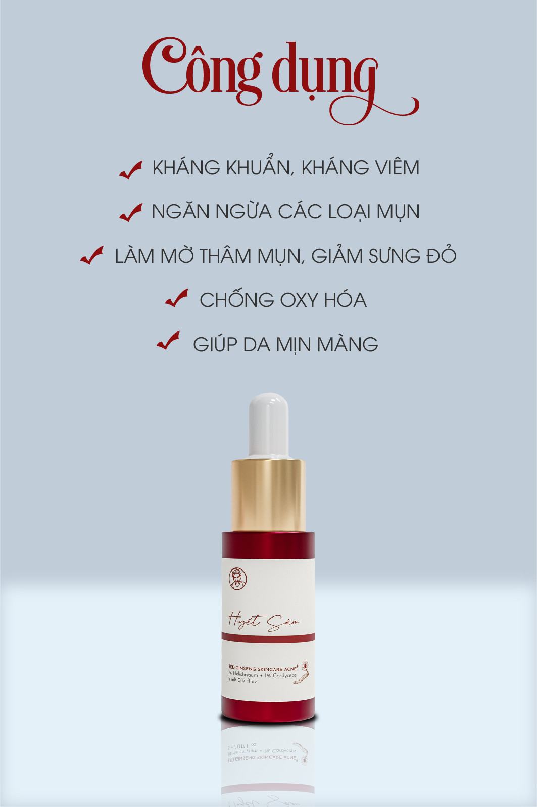 Dừng lại 30s lượm ngay bí quyết cứu vãn khuôn mặt với Serum huyết sâm Plus Bà Lão