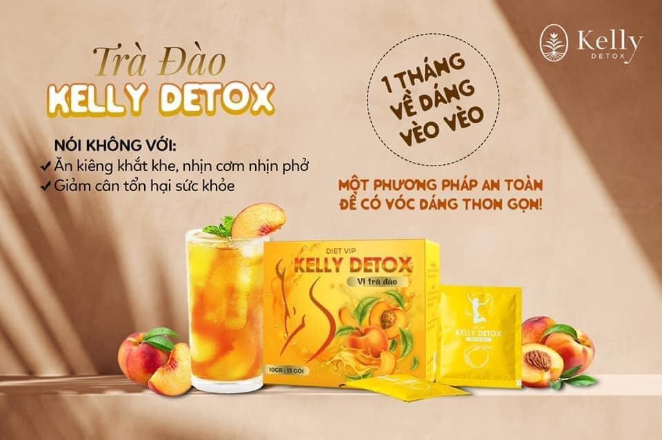 Dáng đẹp hơn mỗi ngày cùng giảm cân trà đào KELLY DETOX