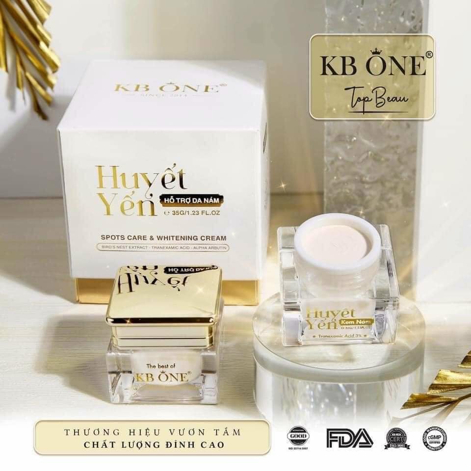 Combo Kem Face Huyết Yến Giảm Nám KB One