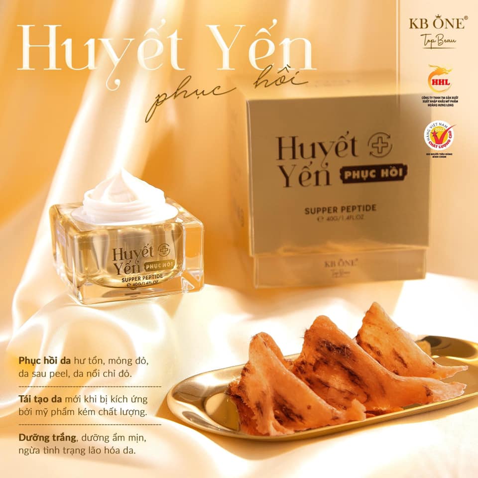Kem Face Huyết Yến Phục Hồi Da Siêu Đỉnh Từ Nhà Kb One