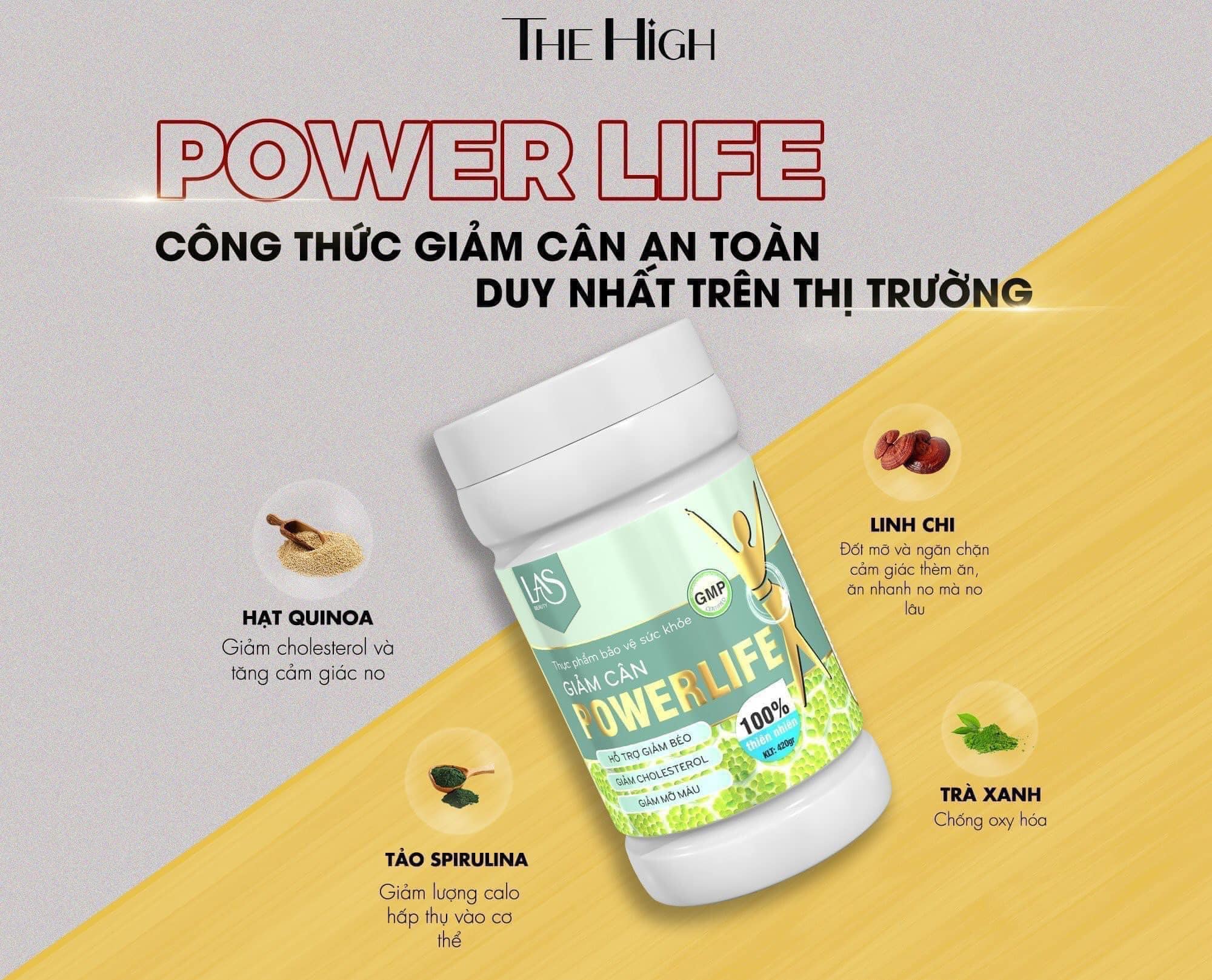 Sữa tảo giảm cân powerlife Las Beauty