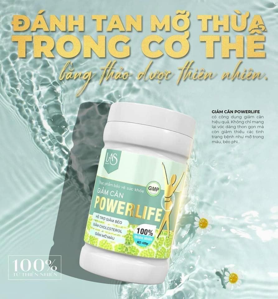 Sữa tảo giảm cân powerlife Las Beauty