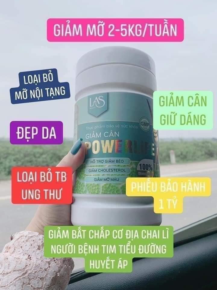 Sữa tảo giảm cân powerlife Las Beauty