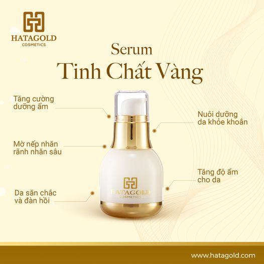 Serum tinh chất vàng 24k Hatagold giúp cải thiện dấu hiệu lão hóa