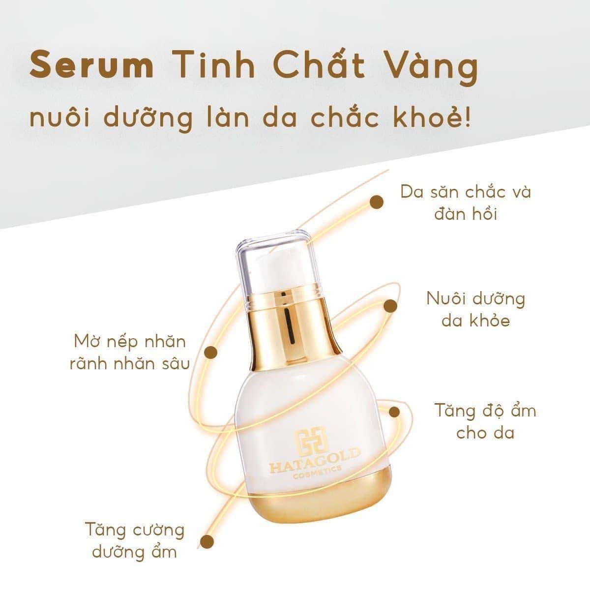 Serum tinh chất vàng 24k Hatagold giúp cải thiện dấu hiệu lão hóa