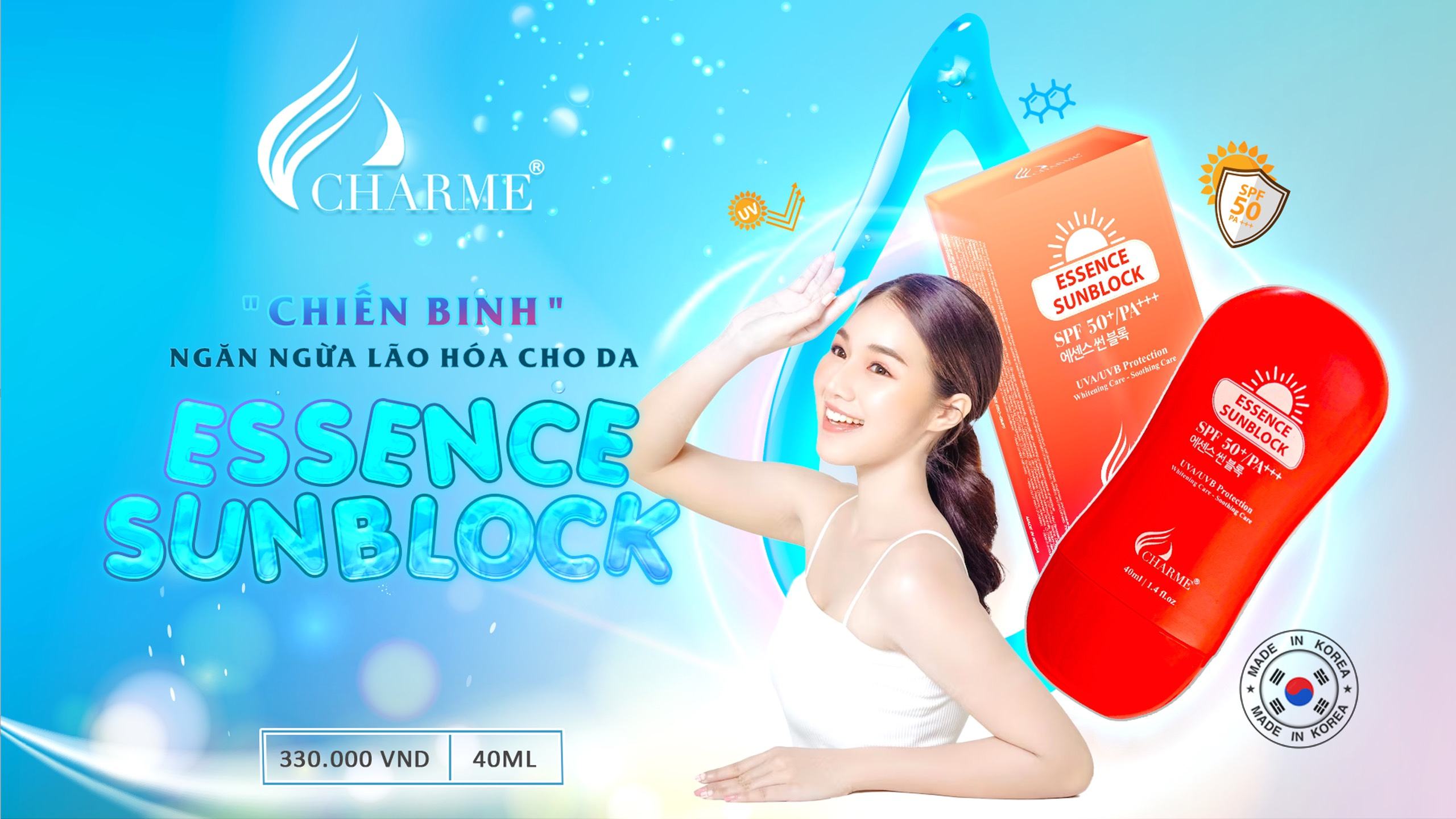 kem chống nắng chiến binh ngăn ngừa lão hóa da