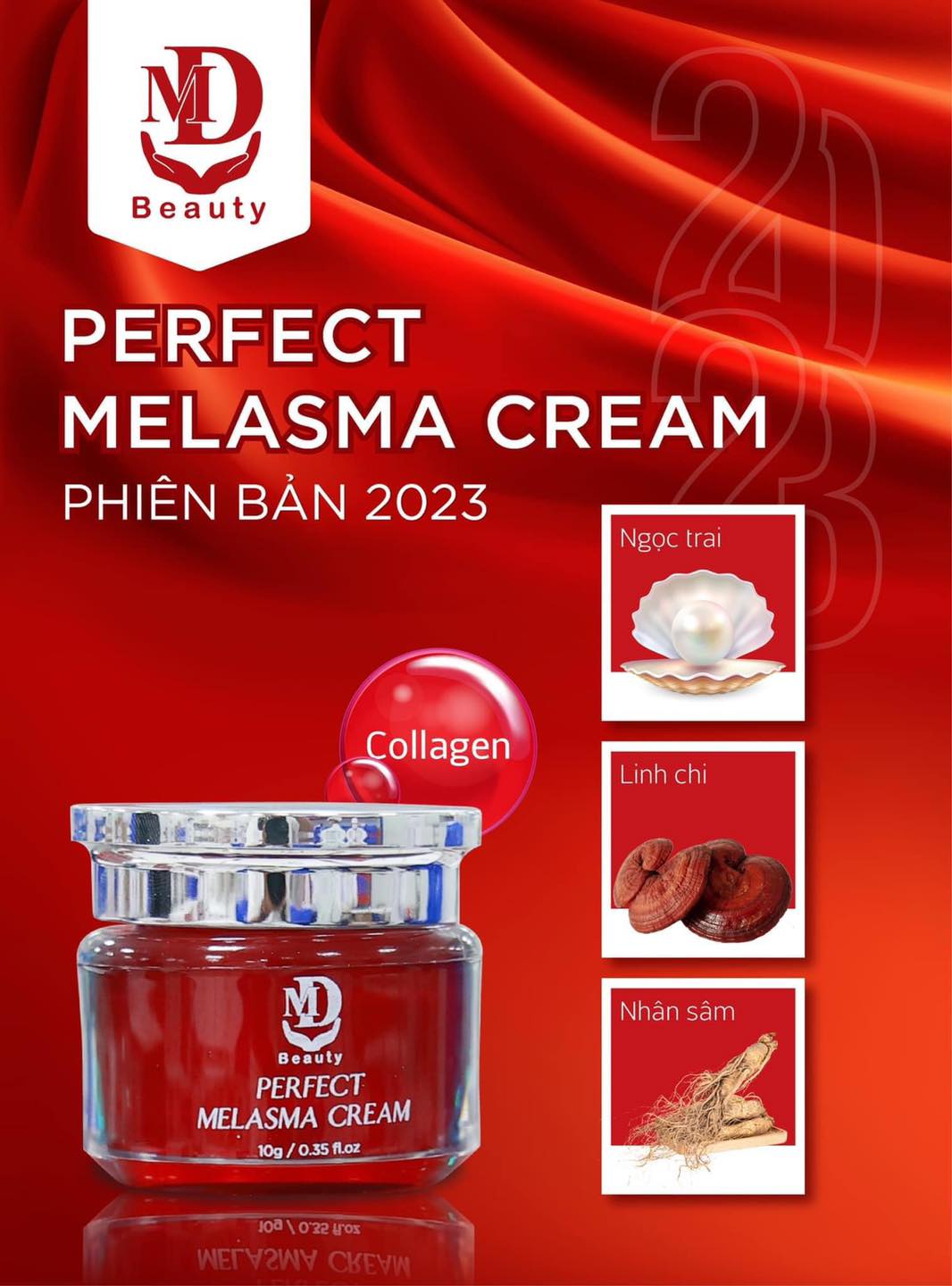 Kem nám lựu đỏ mini MD Beauty Perfect Melasma Cream