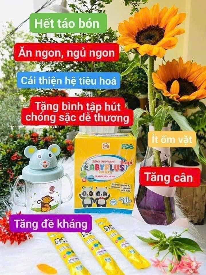 Siro ăn ngon BabyPlus bí kíp chinh phục các bé lười ăn chậm lên ký