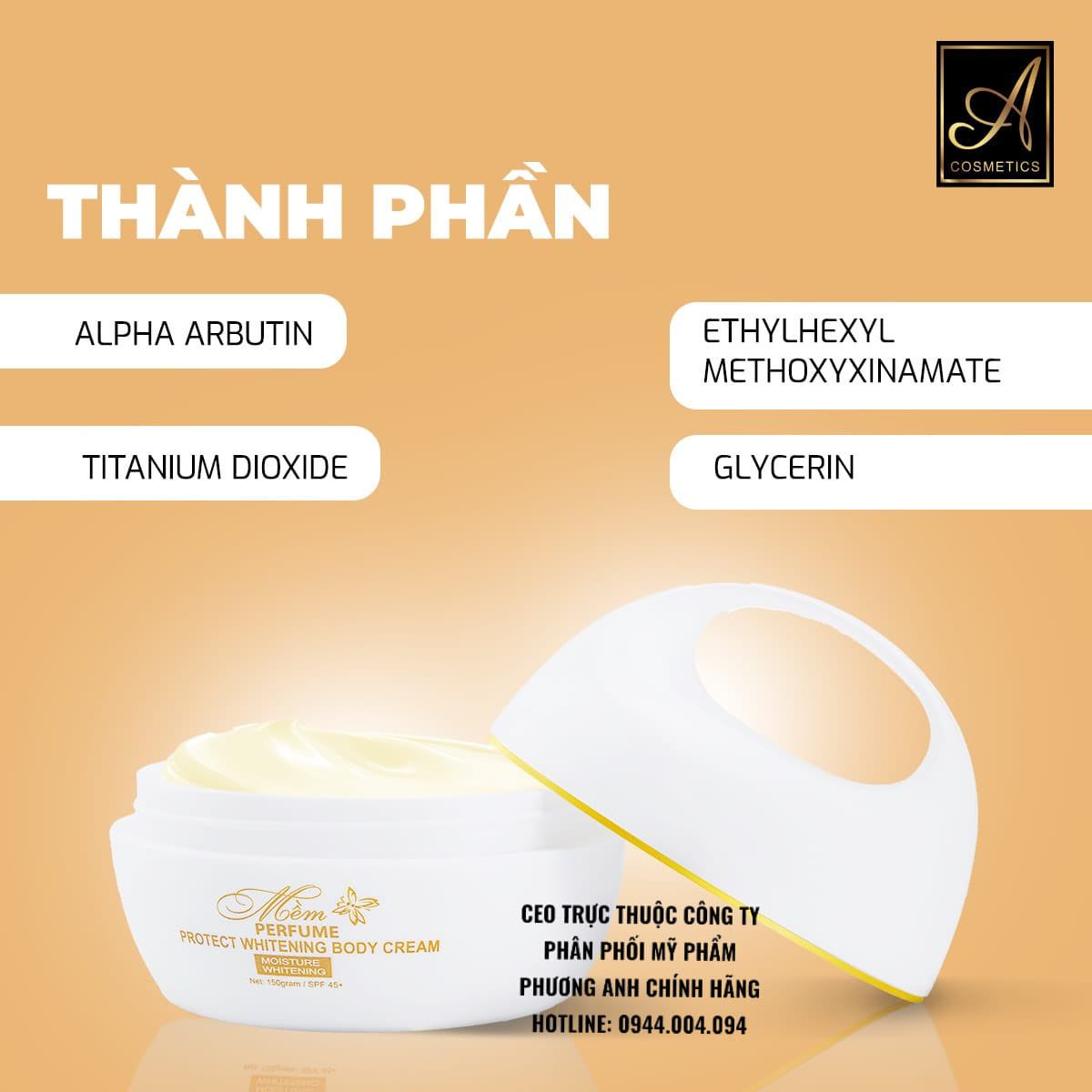 Kem Body Mềm A Cosmetic Chính Hãng 2023
