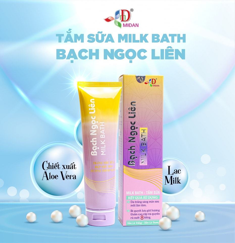 Tắm sữa tắm Milk Bath Bạch Ngọc Liên đã trắng lại còn thơm đã thơm lại còn trắng