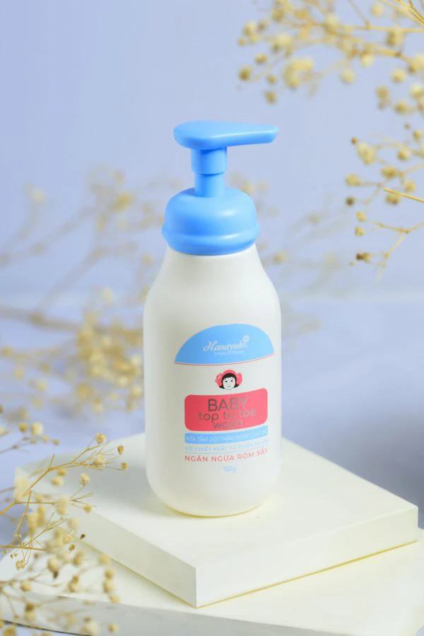 Sữa Tắm Thảo Dược Cho Bé Hanayuki Baby Top To Toe Wash