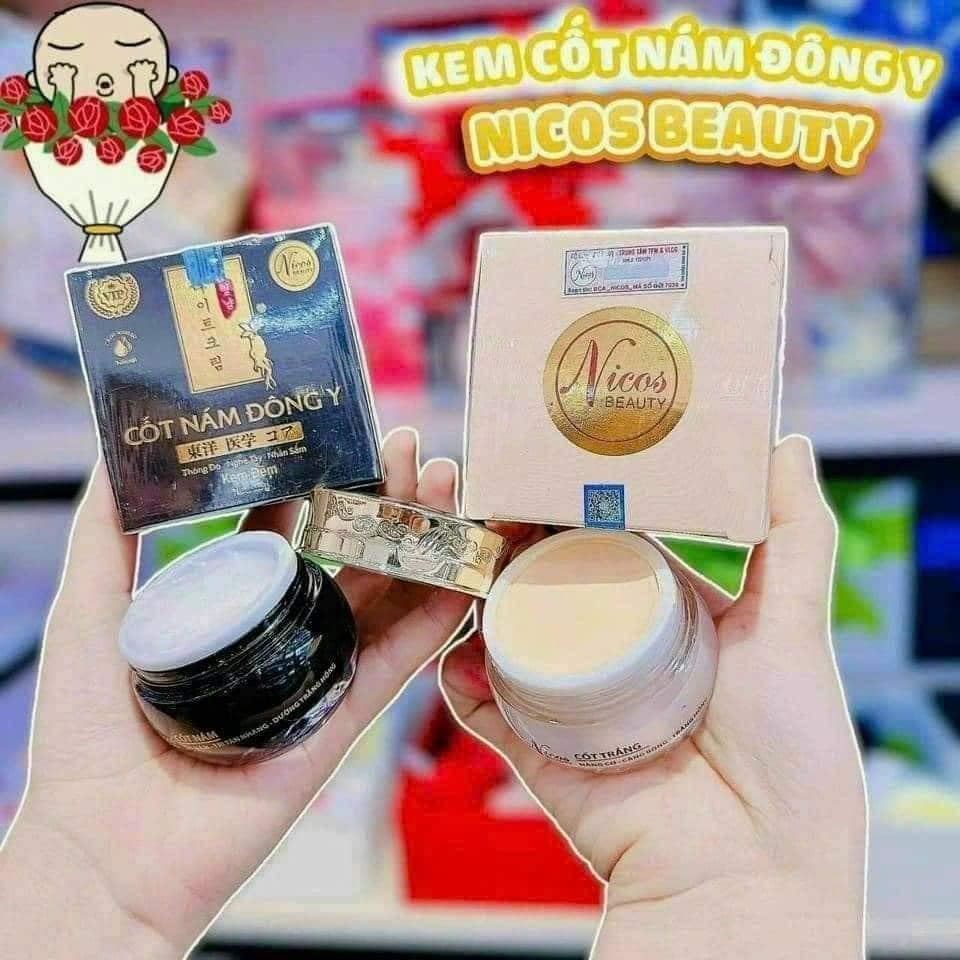 COMBO kem Face cốt Nám Đông ý NiCos và kem cốt Trắng nâng cơ Nicos Beauty