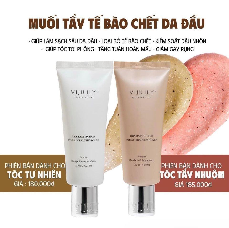 Muối Tẩy Tế Bào Chết Da Đầu Muối Biển Vijully