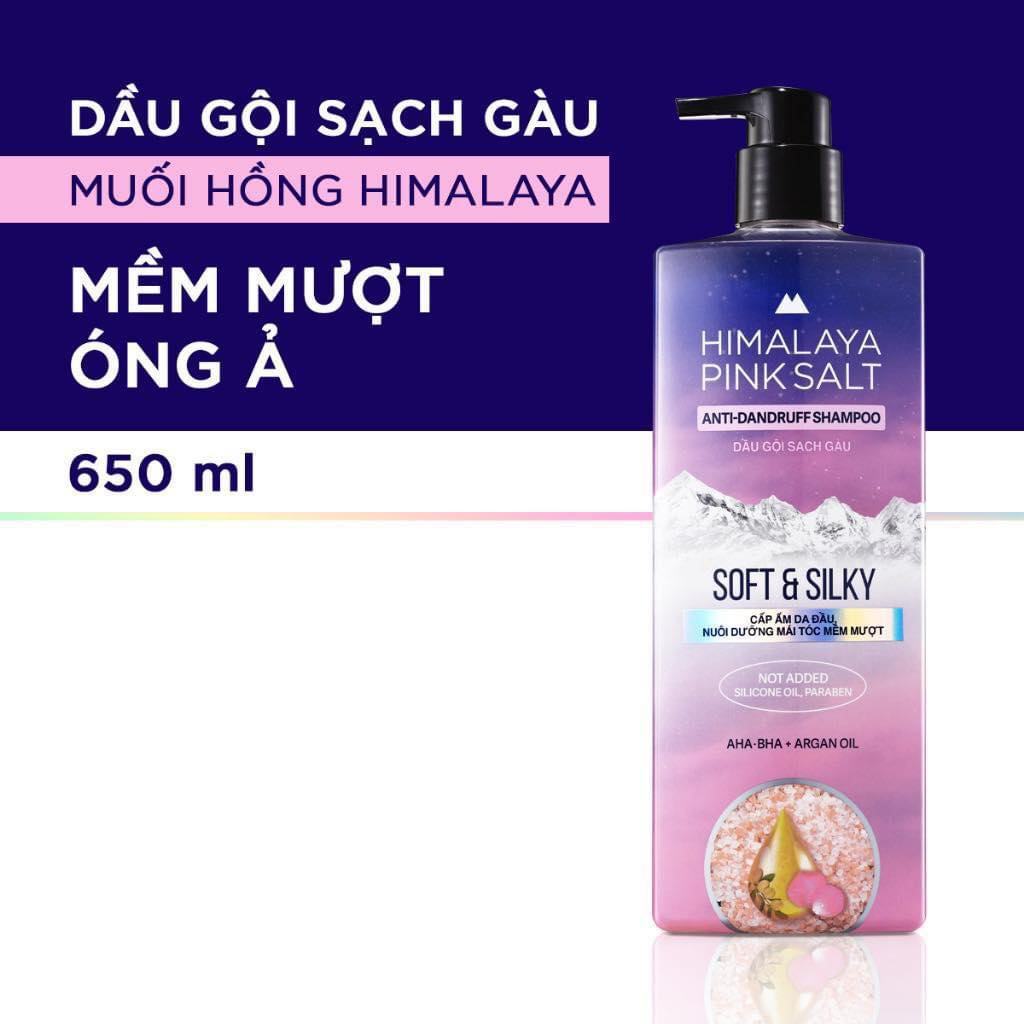 Dầu Gội Sạch Gàu Muối Hồng Himalaya Soft Silky Hàn Quốc