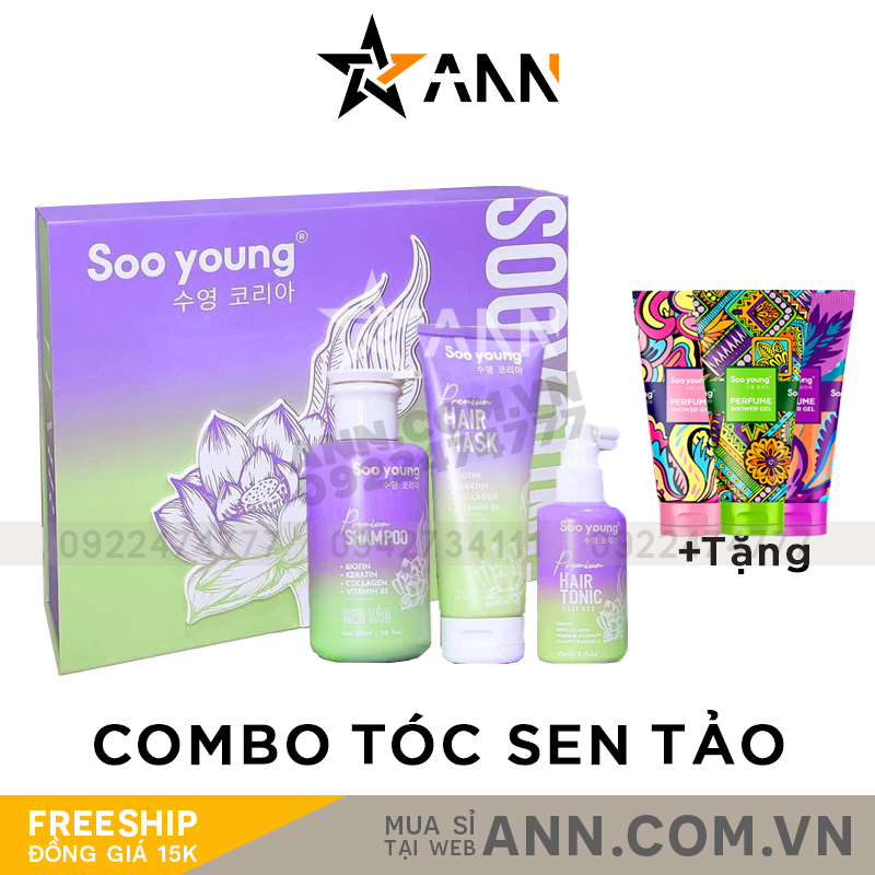 Giải pháp cứu cánh cho cô nàng hiện đại cùng Combo chăm sóc tóc Sen Tảo SooYoung