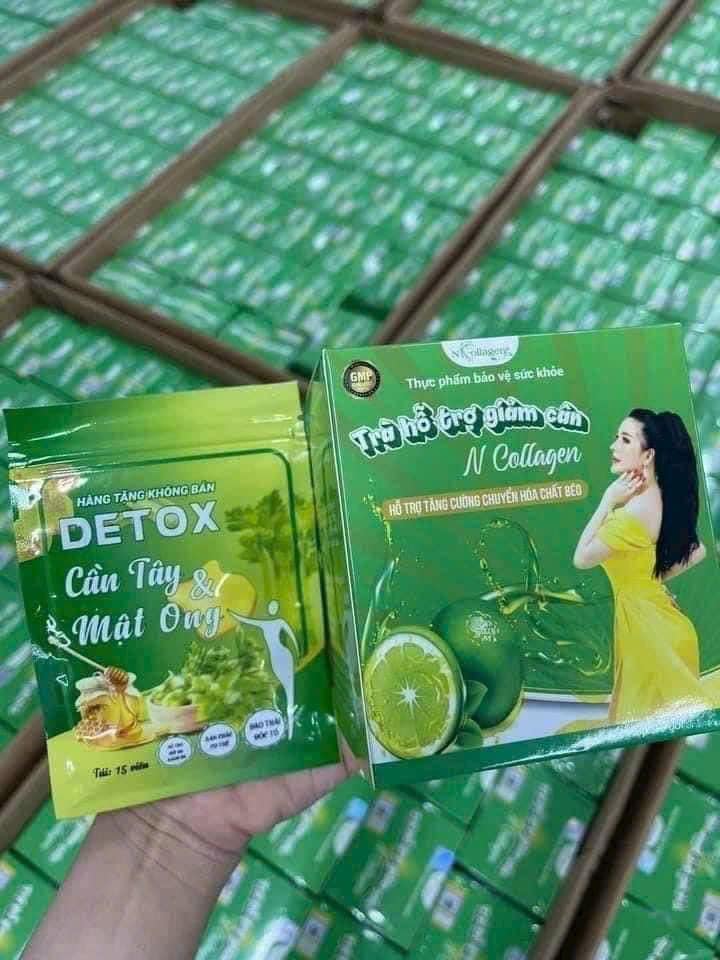 Tuyệt chiêu giảm cân an toàn từ thiên nhiên Uống mỗi ngày 1 ly Detox Chanh & 1 viên Detox Cần Tây Mật Ong