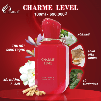 Nước Hoa Nữ Charme Level 100ml