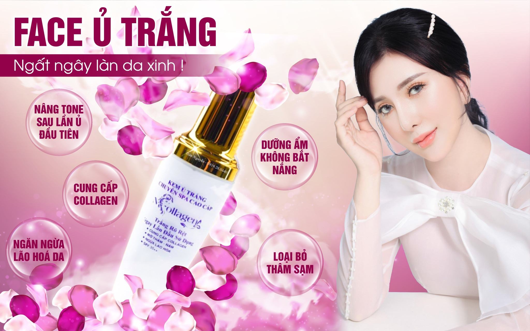 Kem Ủ Trắng Face N Collagen Chuyên Spa Cao Cấp
