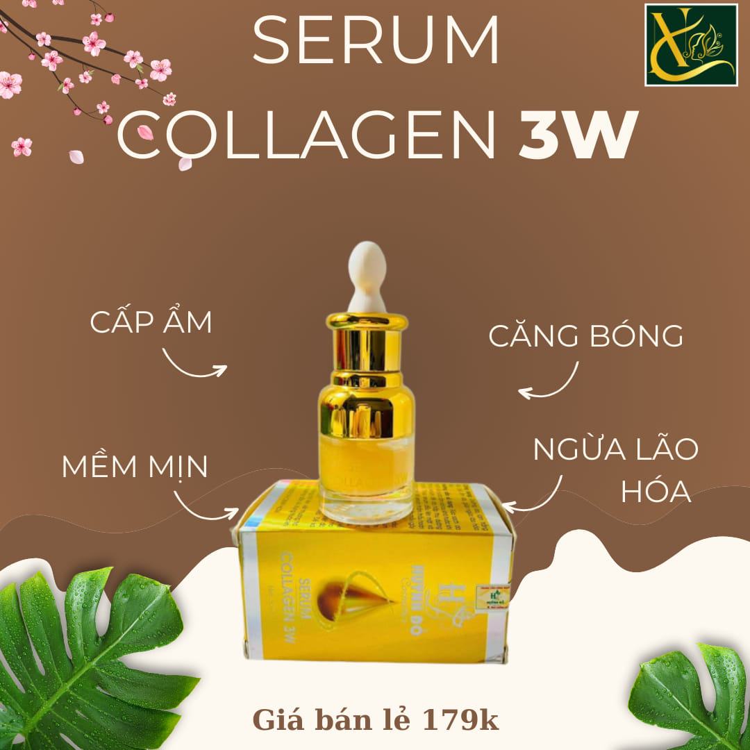 Serum Giảm Nám Collagen 3W Huỳnh Đỗ  cho nàng thêm yêu chính mình
